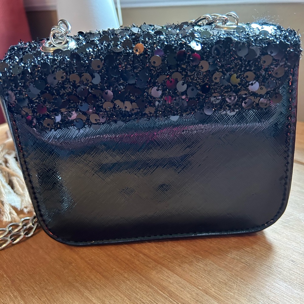 Express Sequined With Chain Strap Purse - image 7